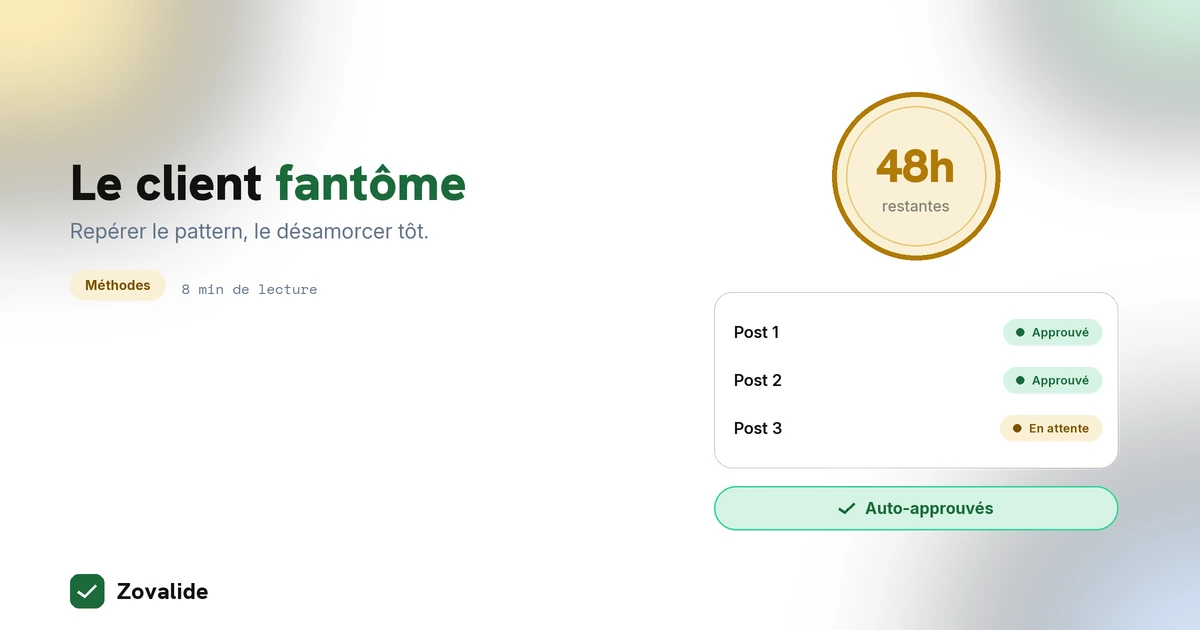Client fantôme en community management : repérer le pattern et le désamorcer