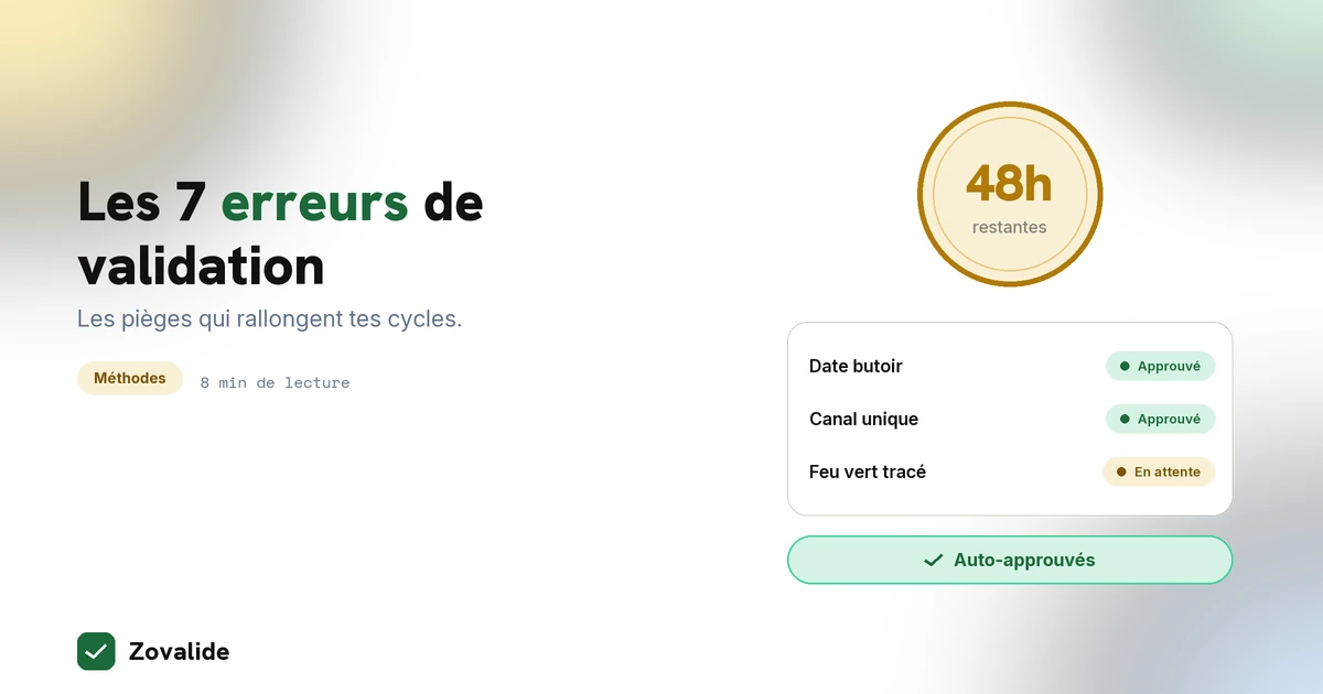 Les 7 erreurs de validation de contenu à éviter