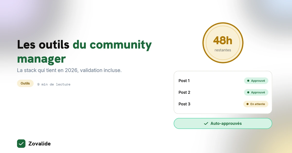 Les outils indispensables du community manager en 2026 : la stack qui tient