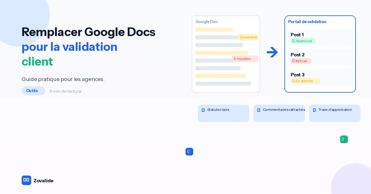 Remplacer Google Docs pour la validation client : guide pratique