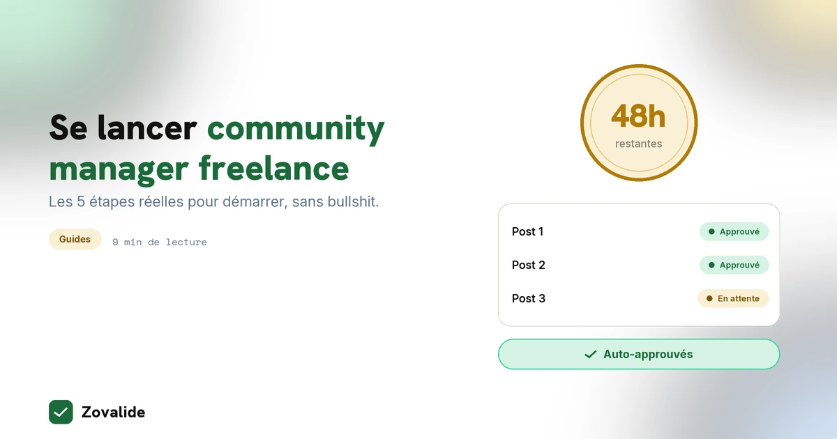 Se lancer comme community manager freelance en 2026 : le guide sans bullshit