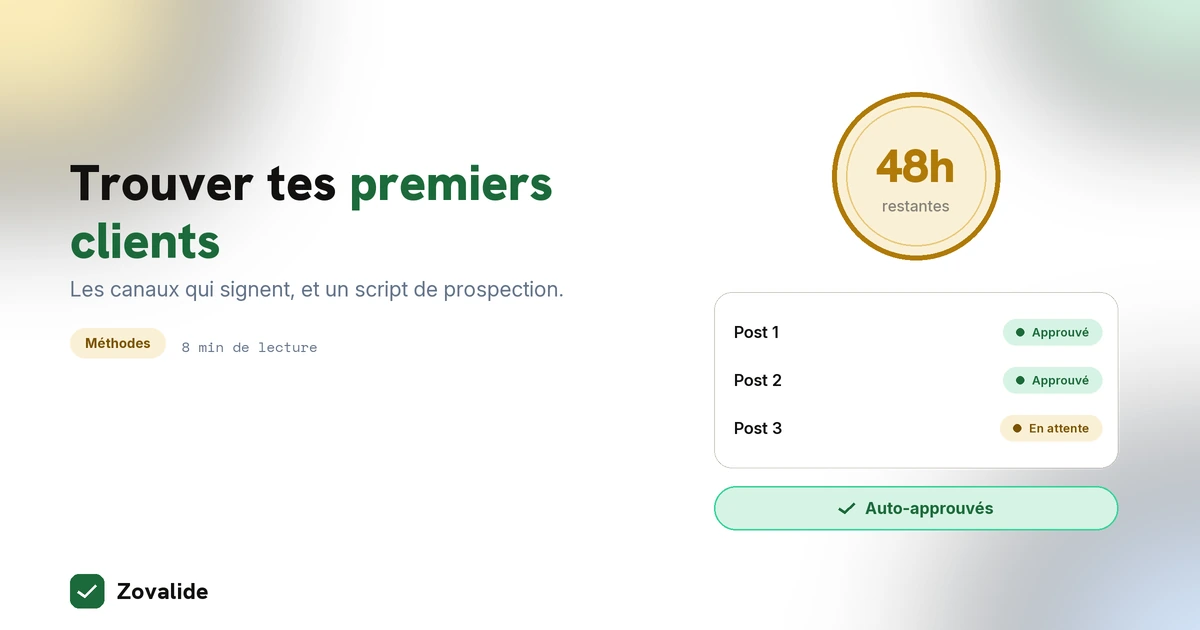 Trouver ses premiers clients community manager : les canaux qui marchent vraiment