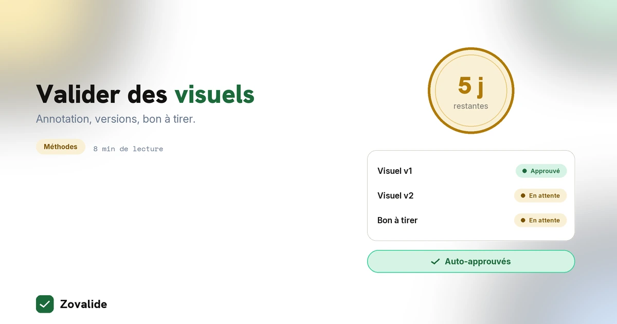 Valider des visuels avec un client : la méthode